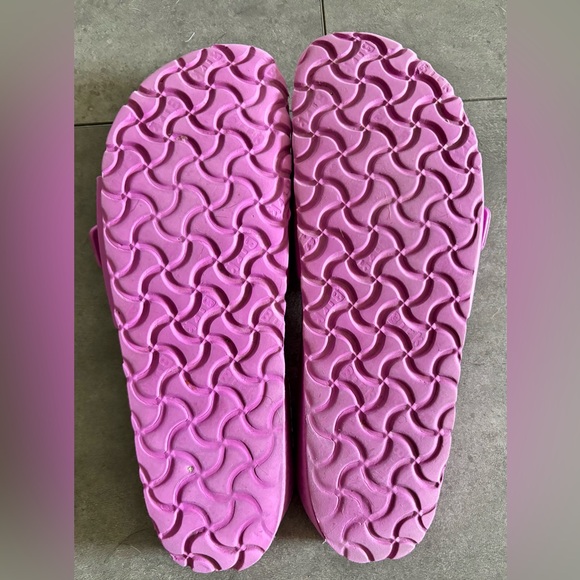 BIRKENSTOCK Eva Madrid Pink-Purple Rubber Buckle lightweight Slides Sandals 40/9 - Picture 5 of 7